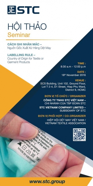 Labelling Rule – Country of Origin for Textile or Garment Products Seminar